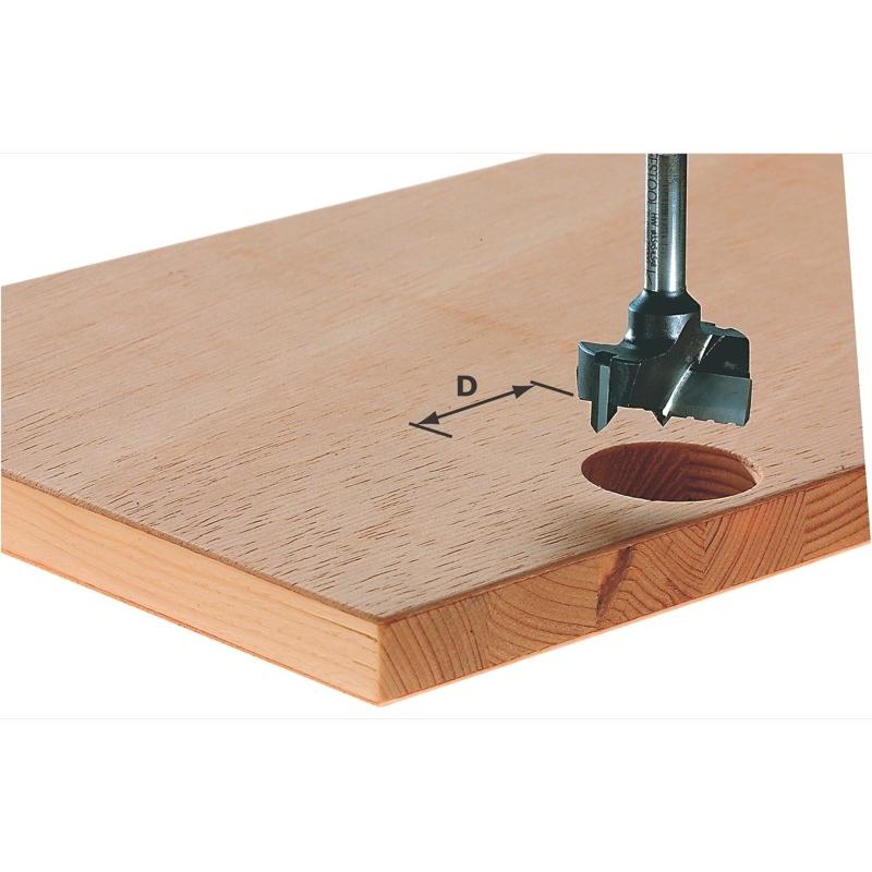 Festool, Bohrereinsatz, Beschlagbohrer HW S8 D15 (15 mm)
