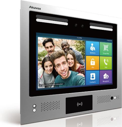 Actual product image Akuvox Video-TFE X916S Main Body, starlight camera, card reader, Android, black (Ethernet, Wi-Fi, Wireless)