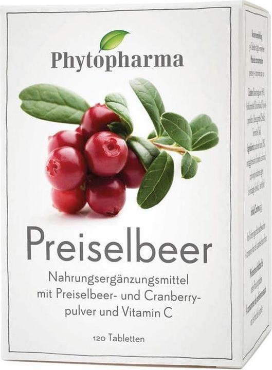 Produktbild Phytopharma Preiselbeer (120 Stk., Tabletten, 70 g)