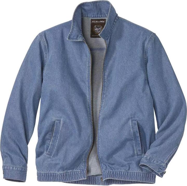 Actual product image Atlas For Men Mens Zip Lightweight Denim Jacket (L)