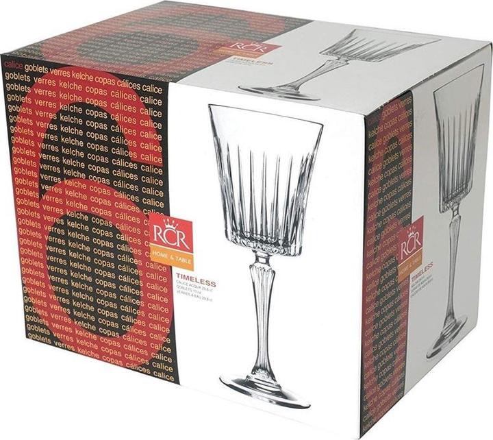 Immagine prodotto Rcr SET DI TAZZE SENZA TEMPO 6 PEZZI, 300 ML (30 cl, 6 Occhiali, Set di bicchieri da vino)