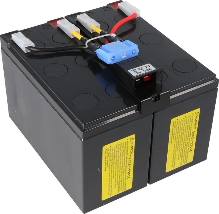 Produktbild CSB Nachbau Akku exakt passend für den APC-RBC48 Akku vormontiert mit Kabel und Stecker