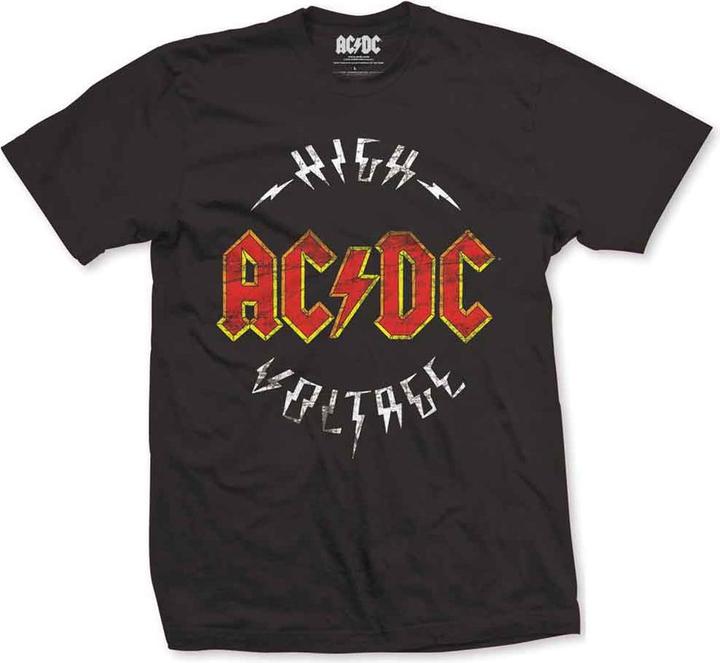 Actual product image AC/DC Logo High Voltage Mens (L)