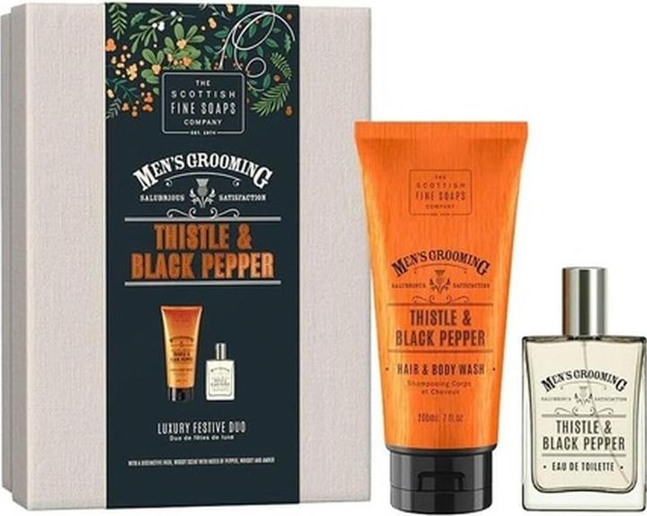 Immagine prodotto Scottish Fine Soaps Set regalo per uomo a base di pepe nero e cardo mariano
