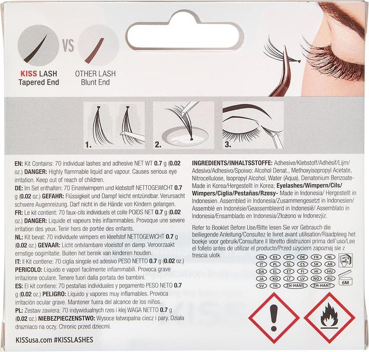 Image du produit KISS My Face - Haute Couture Lash ( 70 pcs ) - Faux cils individuels (L) (Cils artificiels)