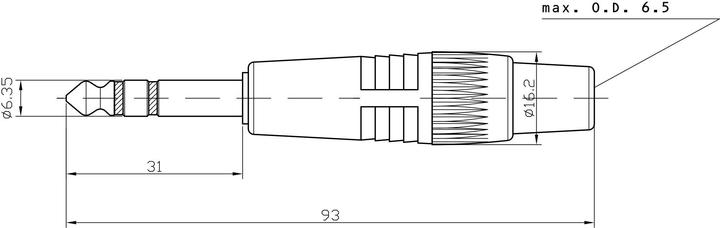 Produktbild Bemero Klinkenstecker BC2002BK-M