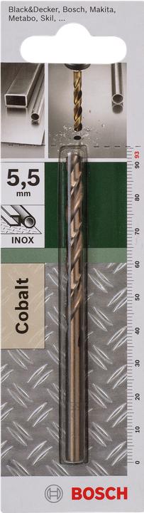 Actual product image Bosch Zubehör Metal drill HSS-Co, DIN 338 D= 5.5 mm L= 93 mm (5.5 mm)