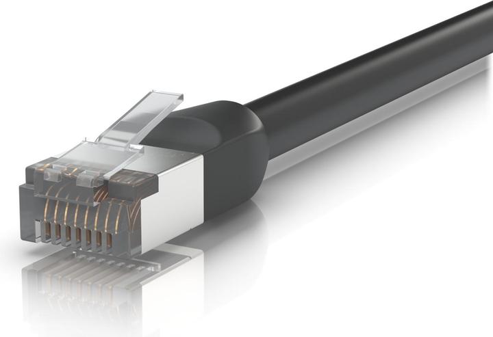 Actual product image Ubiquiti UACC-CABLE-PATCH-OUTDOOR-1M-BK - Patch Cable outdoor, 1 m, black (S/UTP, CAT5e, 1 m)