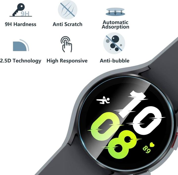 Actual product image Screenguard Samsung Galaxy Watch5 display armoured glass screen protector
