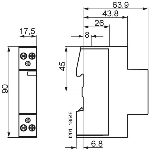 Produktbild Siemens Insta Contactor 2NC 230V