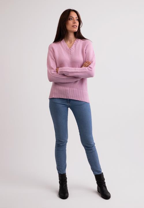 Produktbild Cash-Mere Recycelter Kaschmir V-Ausschnitt Pullover (XS)