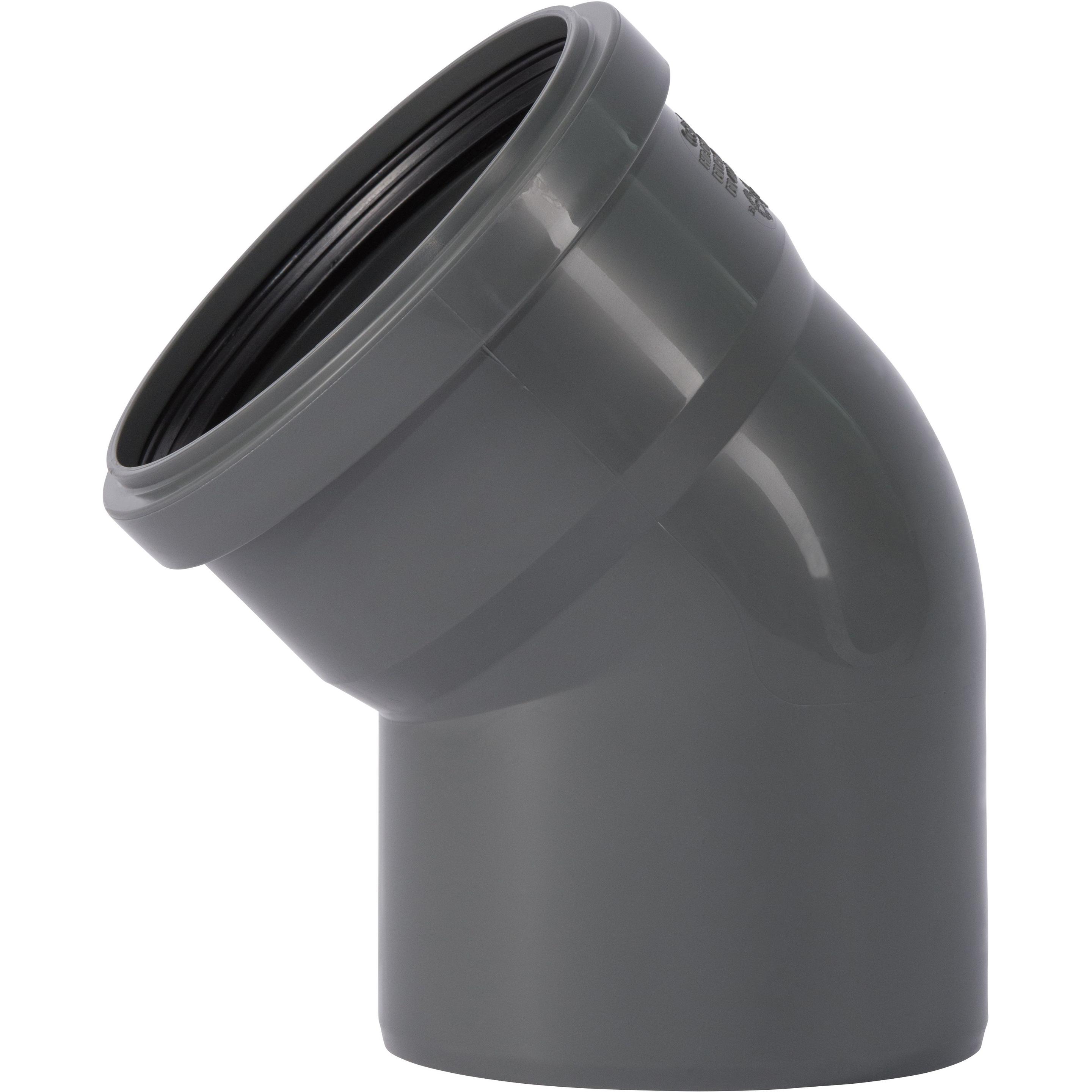 Csdk SL, Zubehör Sanitärinstallation, HT Safe bøjn. 110mm 45grHurtigere og nemmere montering med de nye patenterede taet...