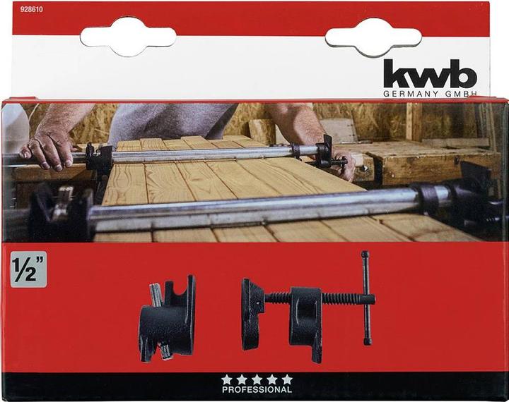 kwb Pijpschroefklem ½″ voor houtbewerking 928610