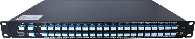BlueOptics DWDM Multiplexer Racklösung, 40-Kanal, Singlemode, 1HE