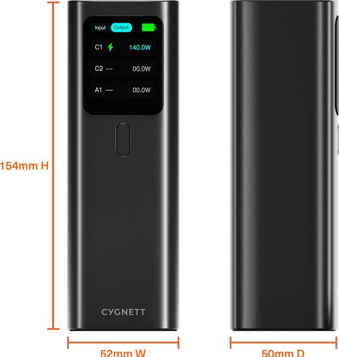 Produktbild Cygnett HighPWR 27K Laptop Powerbank Black (with Case) (148 W, 74 Wh)