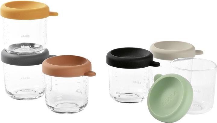 Beaba Glass portions 6 pcs. 250ml (Sun mix)