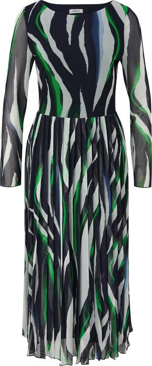 Actual product image S.Oliver Kleid Mesh-Kleid mit Plisseefalten (34)