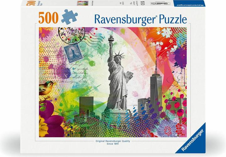 Ravensburger Postkaart van New York (500 onderdelen)