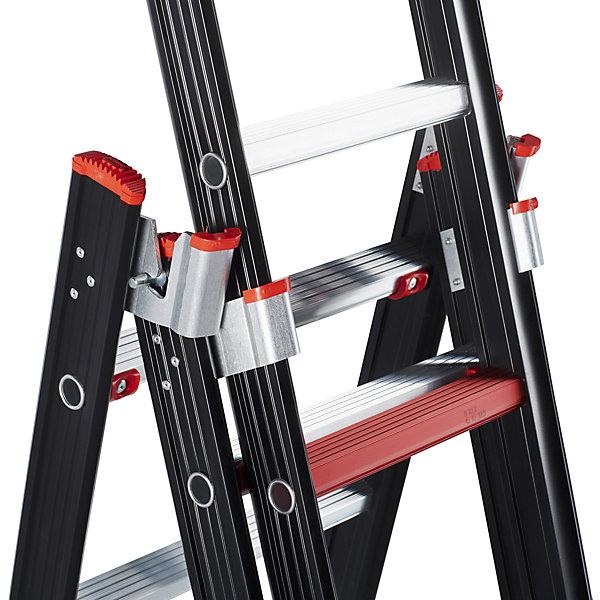 Image du produit Altrex Échelle transformable NEVADA, 3 éléments, noir, 3 x 14 échelons. (Échelle multifonction, 245 cm)