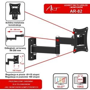 Productafbeelding Art RAMT AR-82 Houder AR-82 naar TV LC (Muur, 15 kg, 10" - 27")