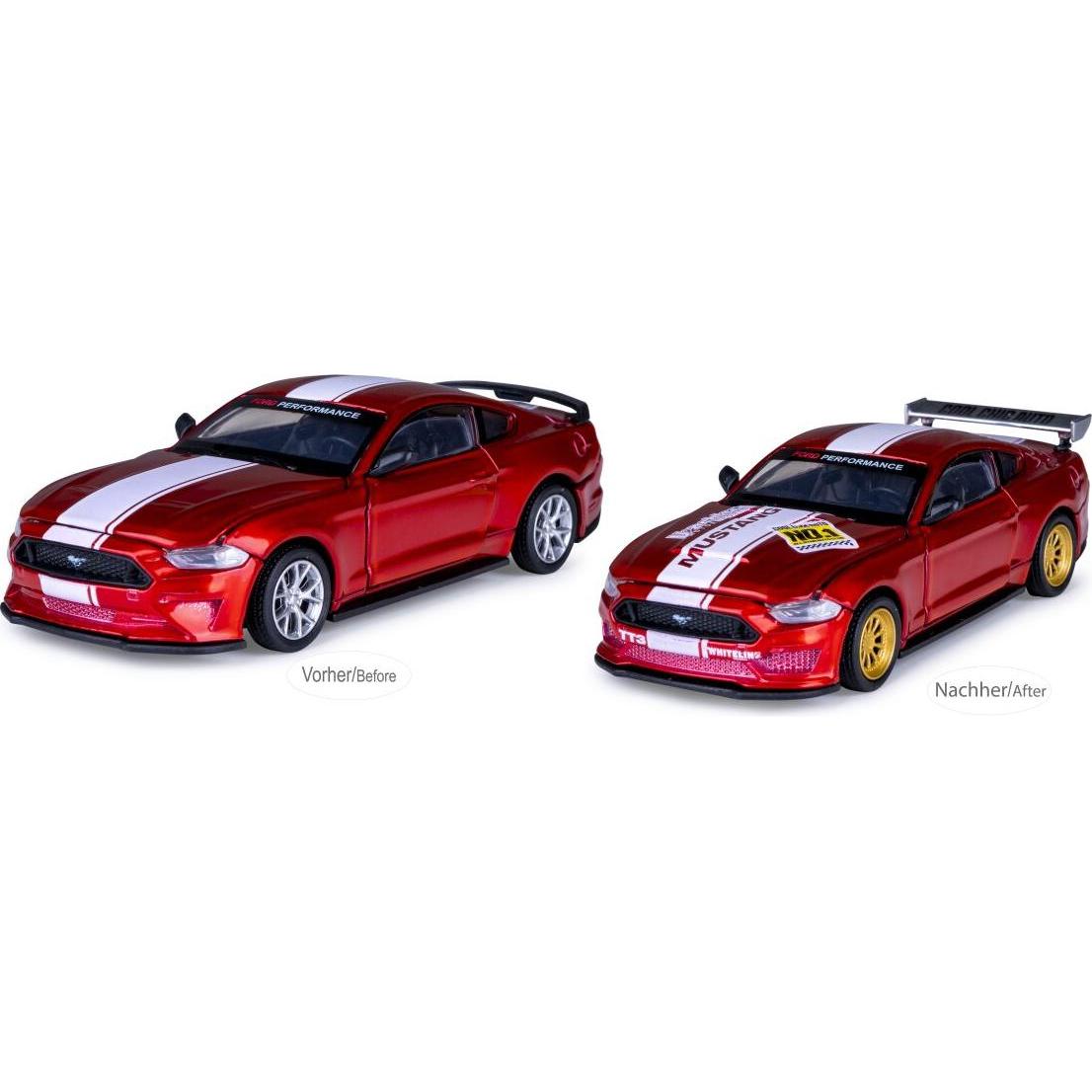 Jamara Ford Mustang GT Diecast 1:42 rot 2in1