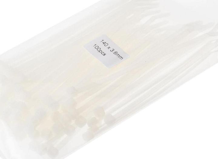 Actual product image VR-Technics Cable tie 140 x 3.6mm, 100 pieces (Plastic cable ties, 140 mm, 100 pcs.)