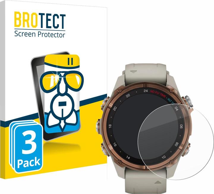 Immagine prodotto BROTECT Pellicola di vetro antiproiettile AirGlass (Discesa Mk3 (43 mm))