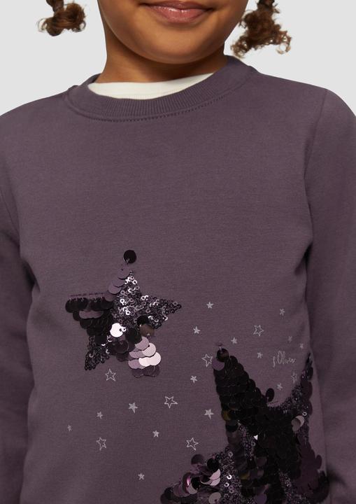 Produktbild s.Oliver Sweatshirt Wärmende Sweatshirt mit Pailletten (98)