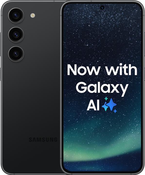 Produktbild Samsung Galaxy S23 (128 GB, Phantom Black, 6.10", SIM + eSIM, 5G)
