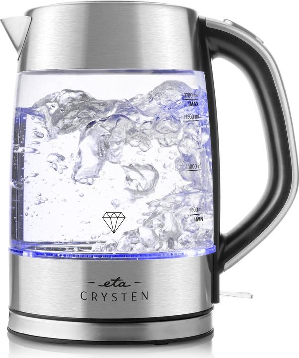ETA ETA415490000 Crysten Waterkoker, 1,7 L, Glas/Roestvrij Staal (1.70 l)