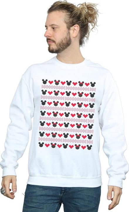 Produktbild Disney Mickey And Minnie Christmas Hearts Sweatshirt (M)