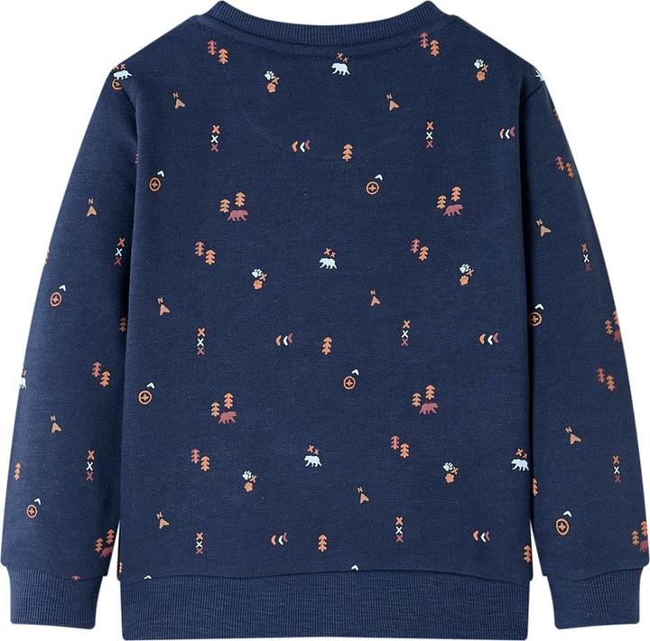 VidaXL Kinder-Sweatshirt Marineblau Melange 140,Material: 92 (140)