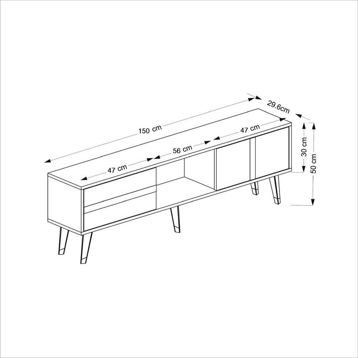 Actual product image Kalune Design Lena (150 x 29.5 x 50 cm)