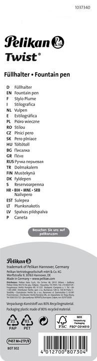 Actual product image Pelikan Füller Twist Feder M (Yellow, Green, 1 x)