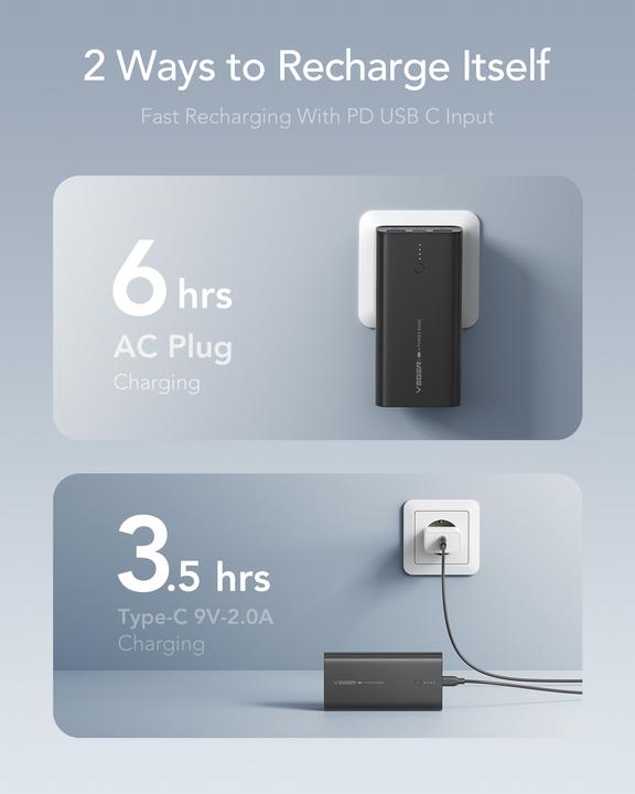 Produktbild Veger ACE100 (10000 mAh, 20 W, 38.50 Wh)