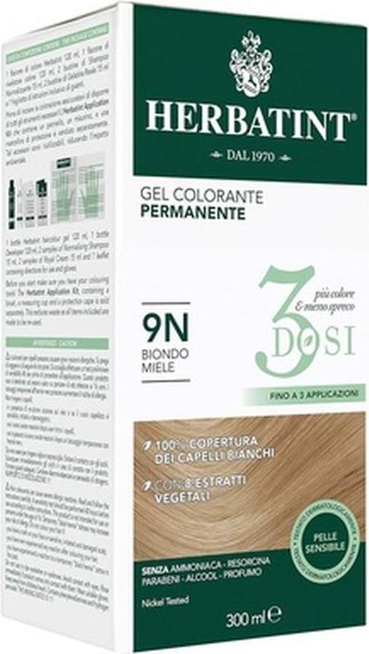 Produktbild Herbatint Permanentes Färbegel 9N Honigblond 300ml (9N Honigblond)