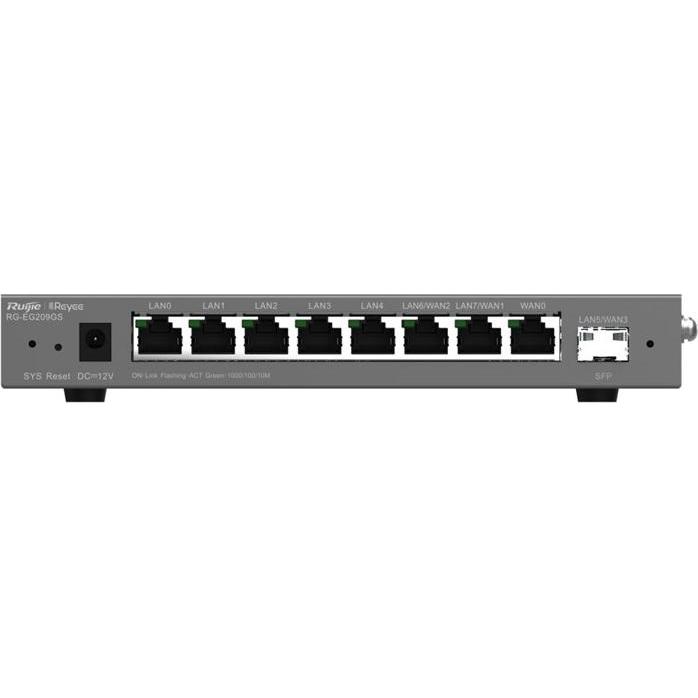 Thumbnail - Ruijie Networks RG-EG209GS Kabelrouter Gigabit Ethernet Grau, Router, Grau