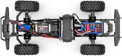 Image du produit Traxxas TRX-4M Land Rover Defender 4x4 X-blau 1/18 Crawler RTR Brushed, mit Akku und USB Ladegerät (RTR Prêt à fonctionner)
