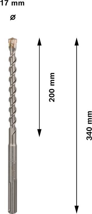 Produktbild Bosch Professional Zubehör Hammerbohrer SDS max-7, 17 x 200 x 340 mm (17 mm)