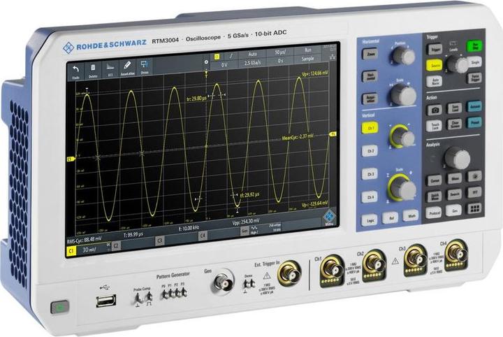 Image du produit Rohde & Schwarz RTM-BNDL Oscilloscope numérique de paillasse 4 canaux analogique, numérique 100MHz