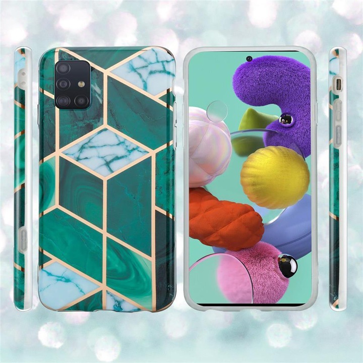 Actual product image Cadorabo IMD TPU Colorful Marble Cover (Samsung Galaxy M40s)