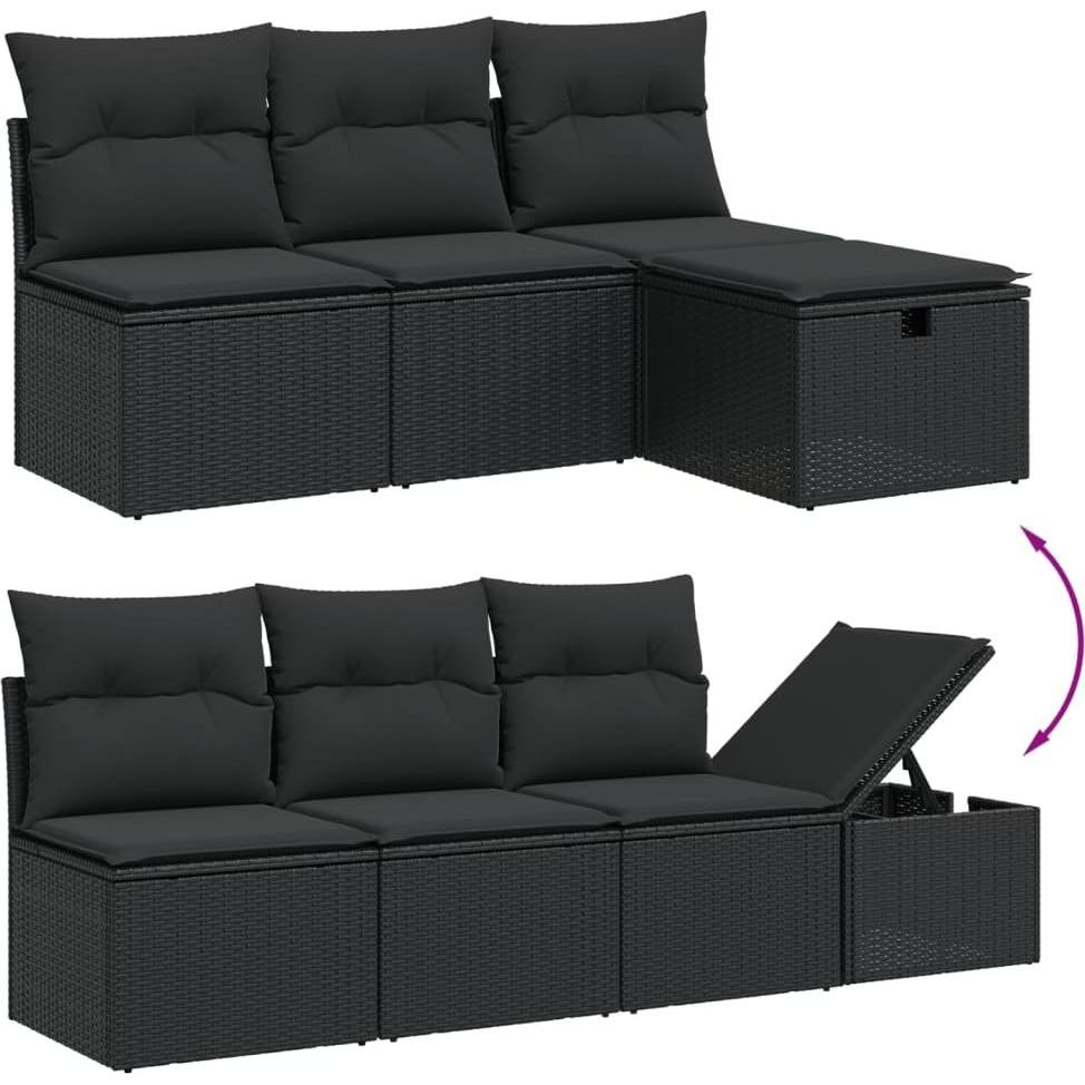 Thumbnail - VidaXL, Gartenlounge, 10-tlg. Garten-Lounge-Set mit Kissen