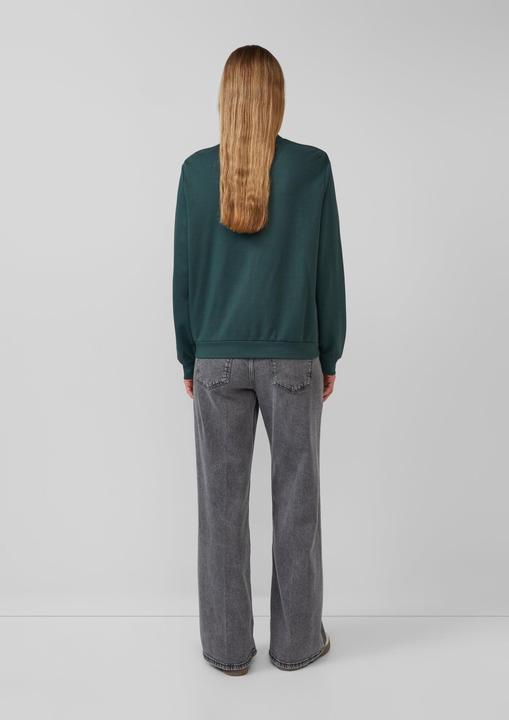 Produktbild s.Oliver Sweatshirt Jacke Weicher Interlock-Blouson mit Eingrifftaschen (46)