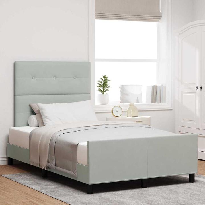 Actual product image vidaXL Modernes Bett (120 x 190 cm)