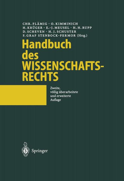 Produktbild Handbuch des Wissenschaftsrechts (Deutsch, 1996)
