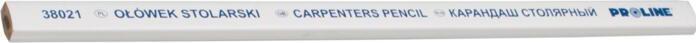 Pro-Line Matita da falegname bianca morbida 240 mm - 38021 (Morbido, 1x)
