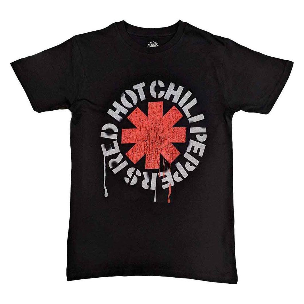 Red Hot Chili Peppers, Herren, Shirts, Stencil, Schwarz, (L)