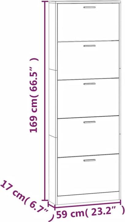 Actual product image vidaXL Sofia (59 x 17 x 169 cm)