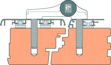 Actual product image Dr. Hahn Door hinge wood / aluminum tap series 4 / A 951