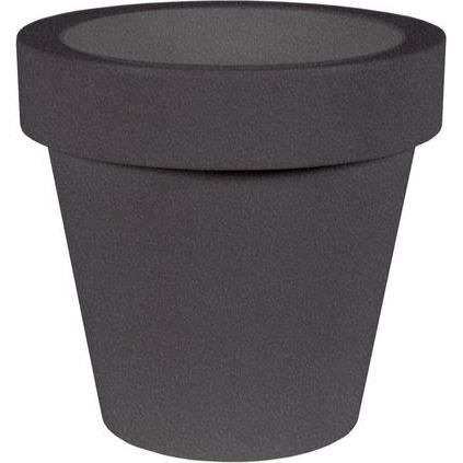 Newgarden, Gartenbeleuchtung, MAGNOLIA 45 Pflanzengefäss gross rund ø45x43cm anthrazit 33L aussen (45 lm)